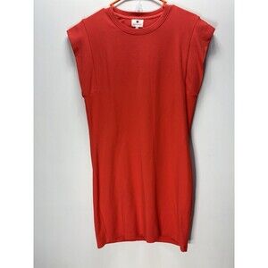 SUNDRY women’s Mini Dress Short Sleeve Coral Stretch  Modal/cotton  Sz 0